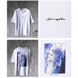 03.ホワイトB(カサブランカ) | バックプリント 花柄Tシャツ 半袖 オーバーサイズ | WESTSEA