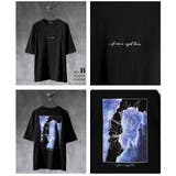 04.ブラックB(カサブランカ) | バックプリント 花柄Tシャツ 半袖 オーバーサイズ | WESTSEA