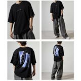 バックプリント 花柄Tシャツ 半袖 オーバーサイズ | WESTSEA | 詳細画像2