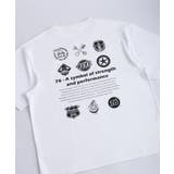 1.ホワイトA | 76 ナナロク モーターグラフィック 半袖Tシャツ | WESTSEA
