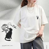フェイクスエード 猫刺繍 バックデザイン | WESTSEA | 詳細画像4