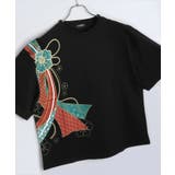 6.ブラックC | 和柄プリントTシャツ メンズ 半袖 | WESTSEA