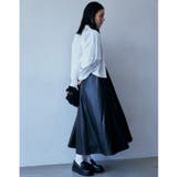 【スタイルアップが叶う】フィット&フレア合皮ジャンスカ | THE SHOP TK | 詳細画像6