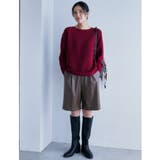 【@BAILA掲載】合皮ハーフパンツ | THE SHOP TK | 詳細画像1