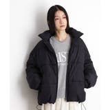 ブラック(019) | 【撥水】タフタ中綿ブルゾン | THE SHOP TK