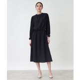 【セレモニー/入卒/通勤/手洗い可】ブラウジングサテンワンピース | THE SHOP TK | 詳細画像4