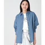 ブルー(091) | レスウォーターデニムシャツ【洗濯機OK】 | THE SHOP TK