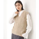 モカブラウン(042) | ふわふわフェザーベスト/洗える | THE SHOP TK