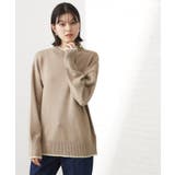 ベージュ(052) | 【インしないで着られる】金ボタン ハイネックニット 毛玉になりにくい | THE SHOP TK