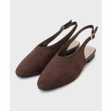 ブラウン(443) | スウェードバックストラップシューズ | THE SHOP TK