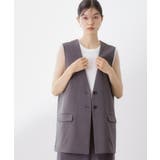 チャコールグレー(014) | ノーカラージレ【セットアップ可/洗濯機OK】 | THE SHOP TK