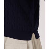 ワンポイント刺繍ケーブル半袖ニット【洗濯機OK】 | THE SHOP TK | 詳細画像18 