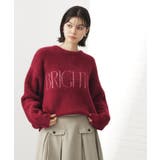 レッド(063) | ベルベットフェザー ロゴニットプルオーバー | THE SHOP TK