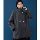 クラシカルな装い ウールライクスタンドカラーコート | THE SHOP TK | 詳細画像12 