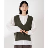 【春まで着られる】ニットベスト＆ブラウスセット/洗濯機OK | THE SHOP TK | 詳細画像11 