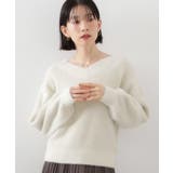 アイボリー(004) | 【洗える】上品にきらめく フェザーラメニット | THE SHOP TK