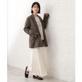 【洗えるアウター】ヘリンボーン＆チェック柄ジャケット | THE SHOP TK | 詳細画像3 