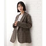 【洗えるアウター】ヘリンボーン＆チェック柄ジャケット | THE SHOP TK | 詳細画像1 