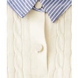 【着るだけでコーデ完成】シャツレイヤード風 ケーブルニット | THE SHOP TK | 詳細画像4 