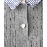 【着るだけでコーデ完成】シャツレイヤード風 ケーブルニット | THE SHOP TK | 詳細画像8 