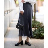 サテンAラインスカート【洗える】 | THE SHOP TK | 詳細画像4 