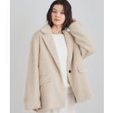 ライトベージュ(051) | 纏うだけで大人上品 シャギーチェスターハーフコート | THE SHOP TK