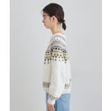 上品さと少しの遊び心を モール求心柄ニット | THE SHOP TK | 詳細画像14 