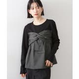 ブラック(519) | 布帛切替カットソー | THE SHOP TK