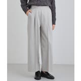 グレージュ(050) | ピンタックワイドパンツ | THE SHOP TK