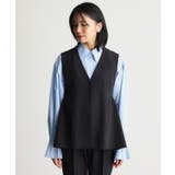 【汚れ＆シワが付きにくい/セレモニー/通勤】ダブルクロスジレ/洗濯機OK | THE SHOP TK | 詳細画像13 