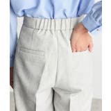 【ONOFF活躍/セレモニー/通勤】杢調カルゼテーパードパンツ/洗える | THE SHOP TK | 詳細画像15 