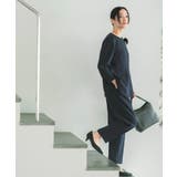 【ONOFF活躍/セレモニー/通勤】杢調カルゼテーパードパンツ/洗える | THE SHOP TK | 詳細画像6 