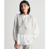 【セットアップ可／ONOFF活躍】カルゼショートジレ／洗える | THE SHOP TK | 詳細画像4 