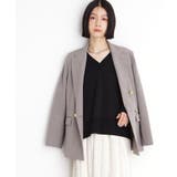 【ONOFF活躍/セレモニー/通勤】CAVIAN Wブレストジャケット/洗える | THE SHOP TK | 詳細画像7