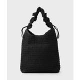 ブラック(019) | タフタフリル雑材トート | THE SHOP TK