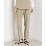 ベージュ(052) | 麻調テーパードパンツ 洗濯機OK from | THE SHOP TK
