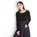 ブラック(019) | ラインリブプルオーバー【洗濯機OK】 | THE SHOP TK