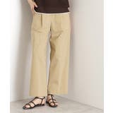 ベージュ(052) | ハイパーストレッチワイドパンツ 接触冷感 洗える | THE SHOP TK