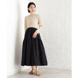 オフホワイト(503) | ニットドッキングワンピース【洗える】 | THE SHOP TK