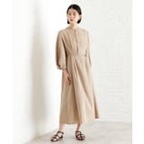 ベージュ(052) | 麻調メッシュワンピース【洗える】 | THE SHOP TK