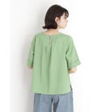 麻調ブラウス【シワになりにくい/洗える】 | THE SHOP TK | 詳細画像12 