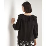 ラッフルカラーブラウス【洗濯機OK】 | THE SHOP TK | 詳細画像2 