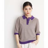 パープル(481) | ニットポロシャツ【洗濯機/アソート展開】 | THE SHOP TK