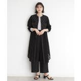 ブラック(019) | レースシャツワンピース | THE SHOP TK