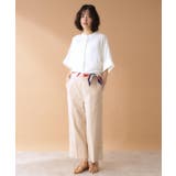 麻混ワイドパンツ【洗える】 | THE SHOP TK | 詳細画像4