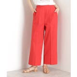 オレンジ(067) | 麻混ワイドパンツ【洗える】 | THE SHOP TK