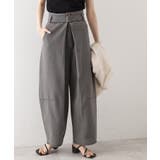 ブラック(019) | バレル風タックパンツ【洗濯機OK】 | THE SHOP TK