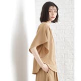 袖フレアブラウス【防シワ／接触冷感／洗濯機OK/セットアップ可】 | THE SHOP TK | 詳細画像18 