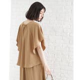 袖フレアブラウス【防シワ／接触冷感／洗濯機OK/セットアップ可】 | THE SHOP TK | 詳細画像19 