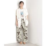 リネン混半袖テーラージャケット【洗える/セットアップ可】 | THE SHOP TK | 詳細画像2 